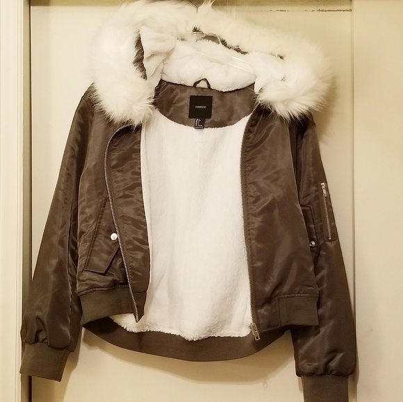 Olive Green Bomber Jacket - Picture 2 of 5